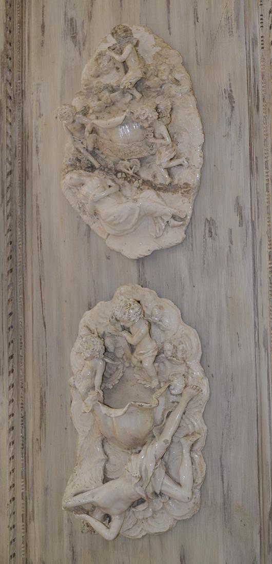 Pair Of French Terracotta Plaques. (1 of 6)