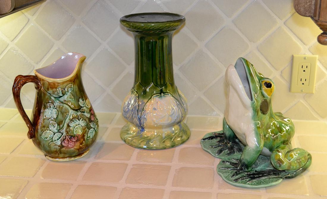 3 Majolica Pieces (1 of 3)
