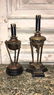 2 Petite Empire Bronze Lamps. - 2