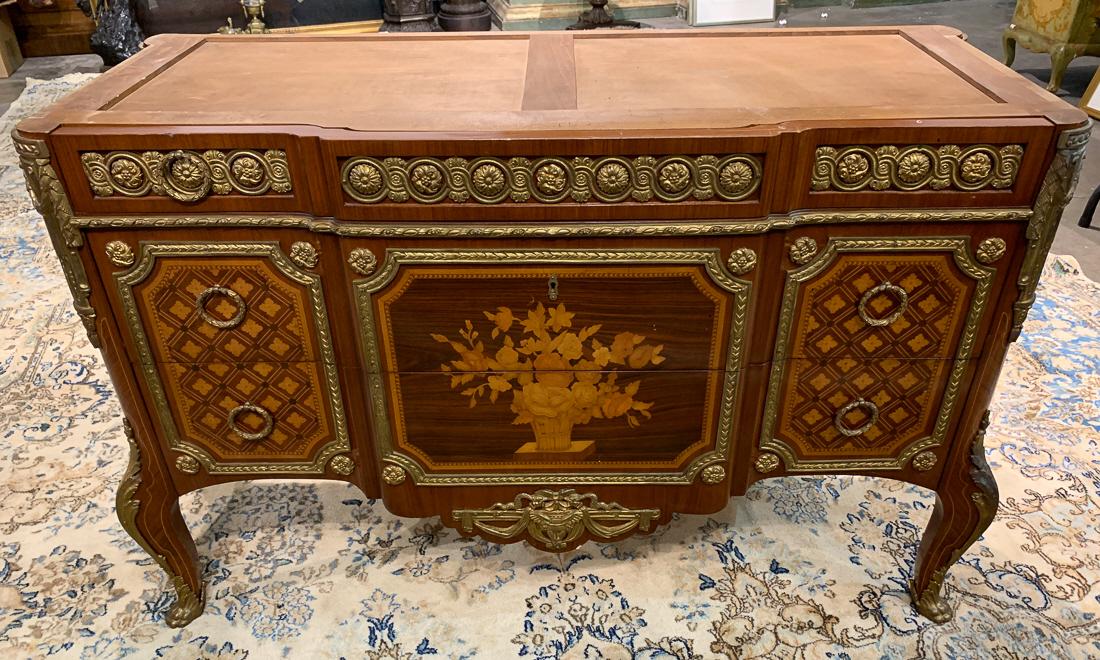 French Style Inlaid Commode. (1 of 3)