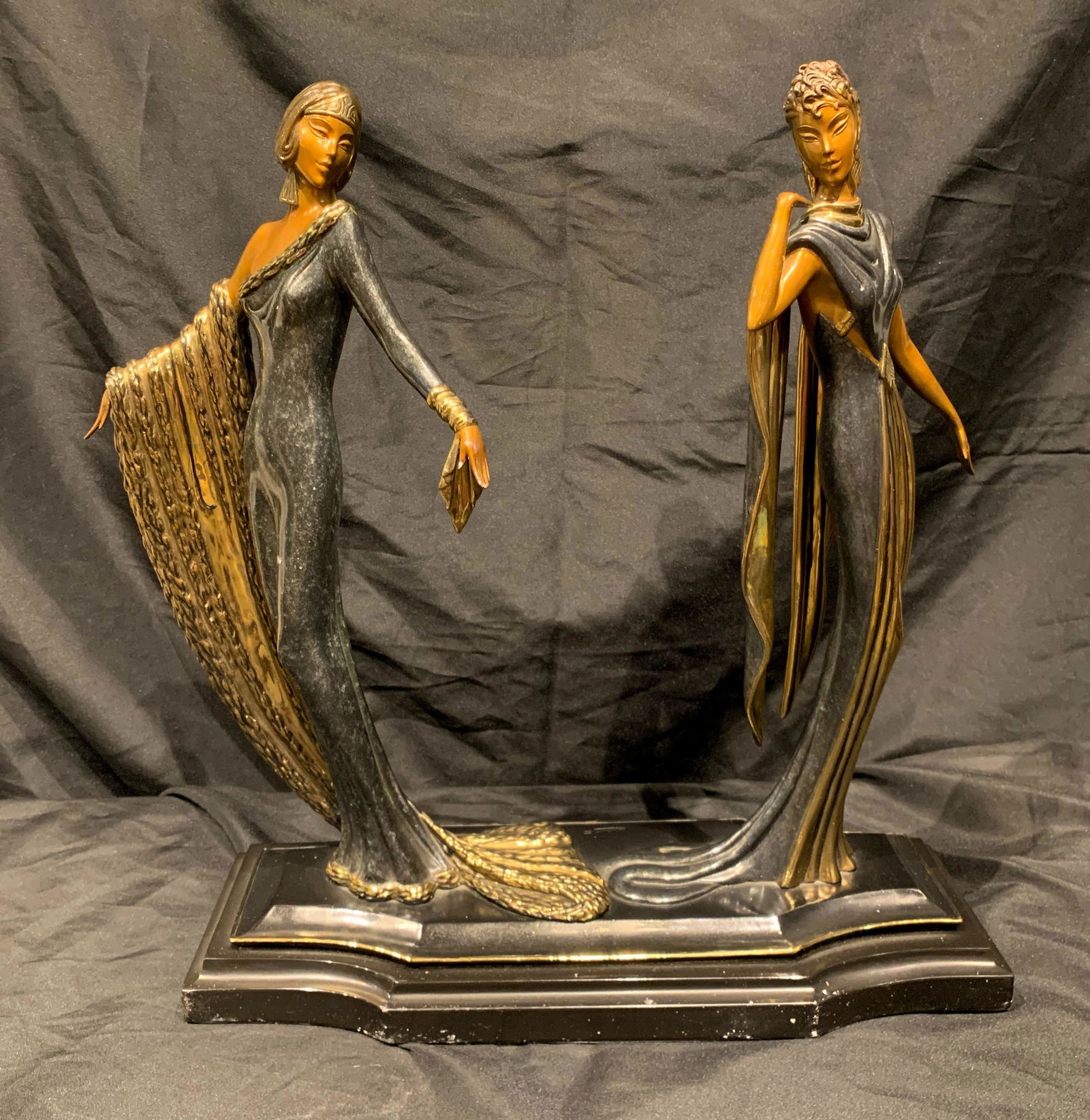 Erte, Romain De Tirtoff, Russian Duetto: Number, With Proper Foundry Marks Etc. And Certificate Of Authenticity, See Photos. 3/514 19 H X 17.5 W.