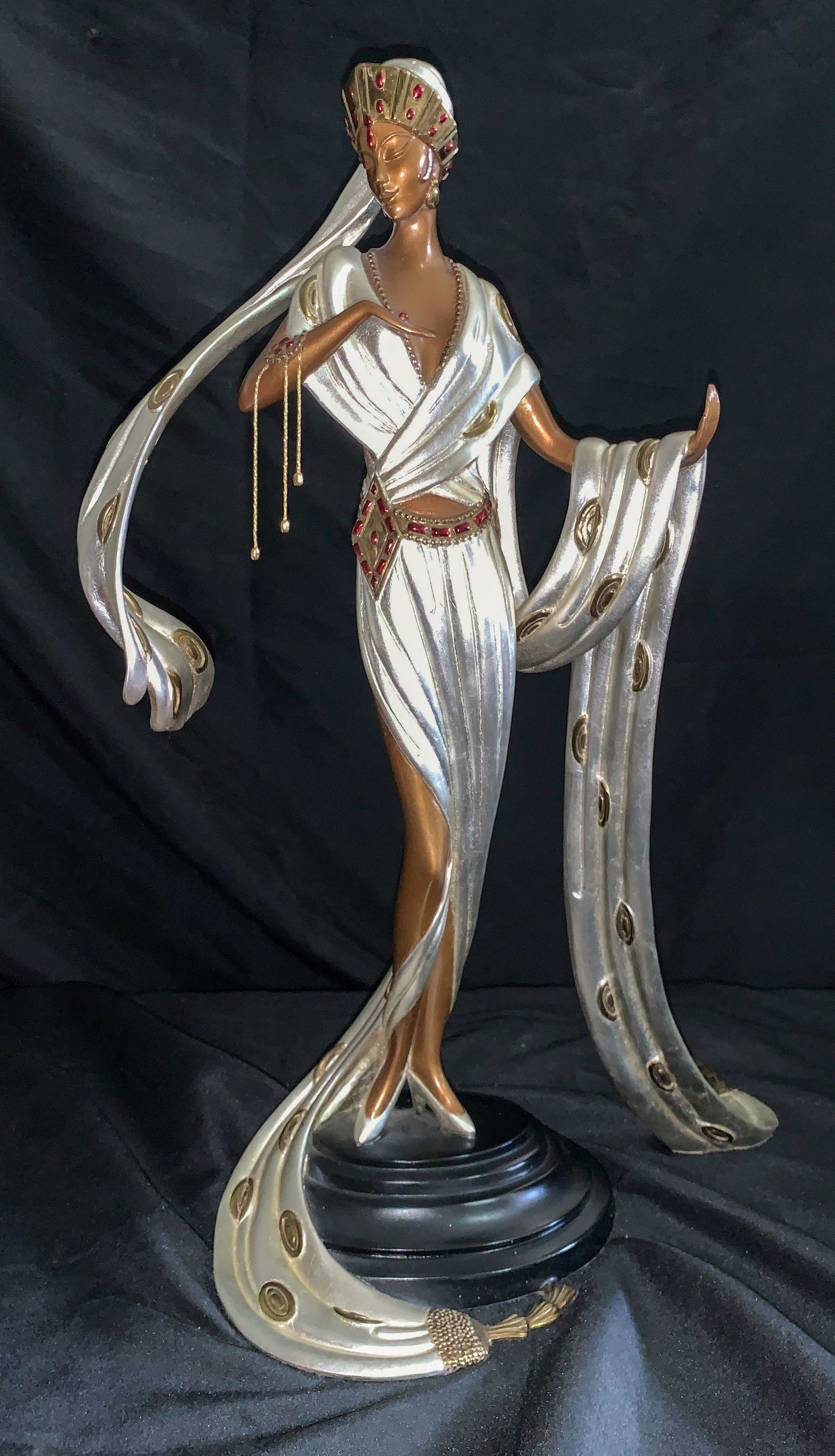 Erte, Romain De Tirtoff, Bronze, Scheherezade: 20 X 14 Treasures In Bronze Series, 514/3. With Coa, Excellent Condition.