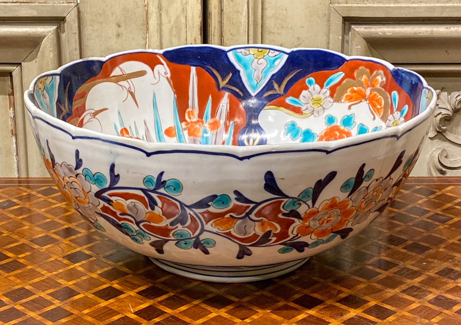 Japanese Imari Chow Bowl: 11x5 Good Antique Condition, 19th C