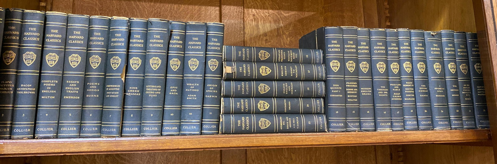 Lot Of 29 Vintage Harvard Classics: See photos for book condition