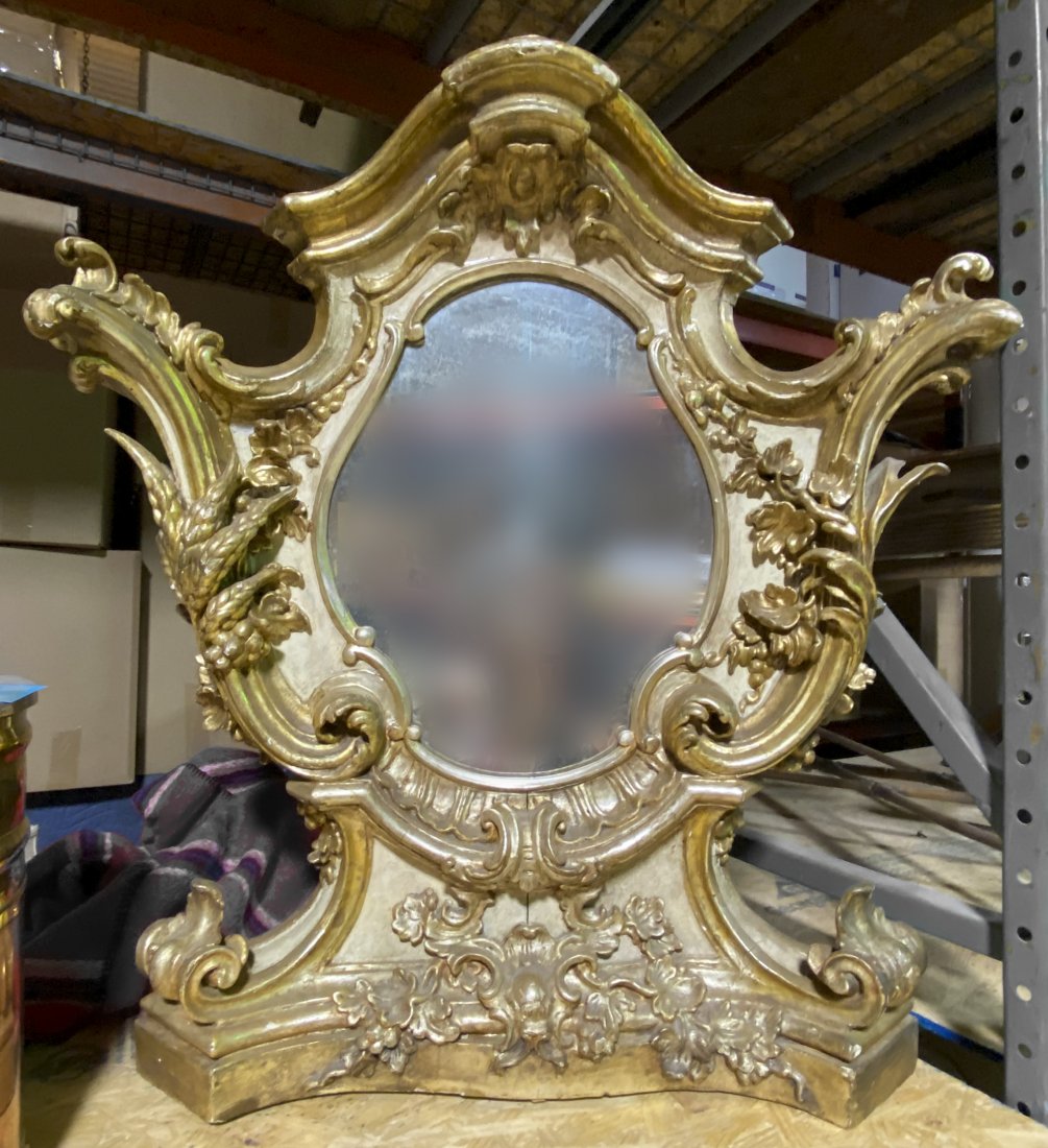 Antique Italian Mirror: 34.5.35.8