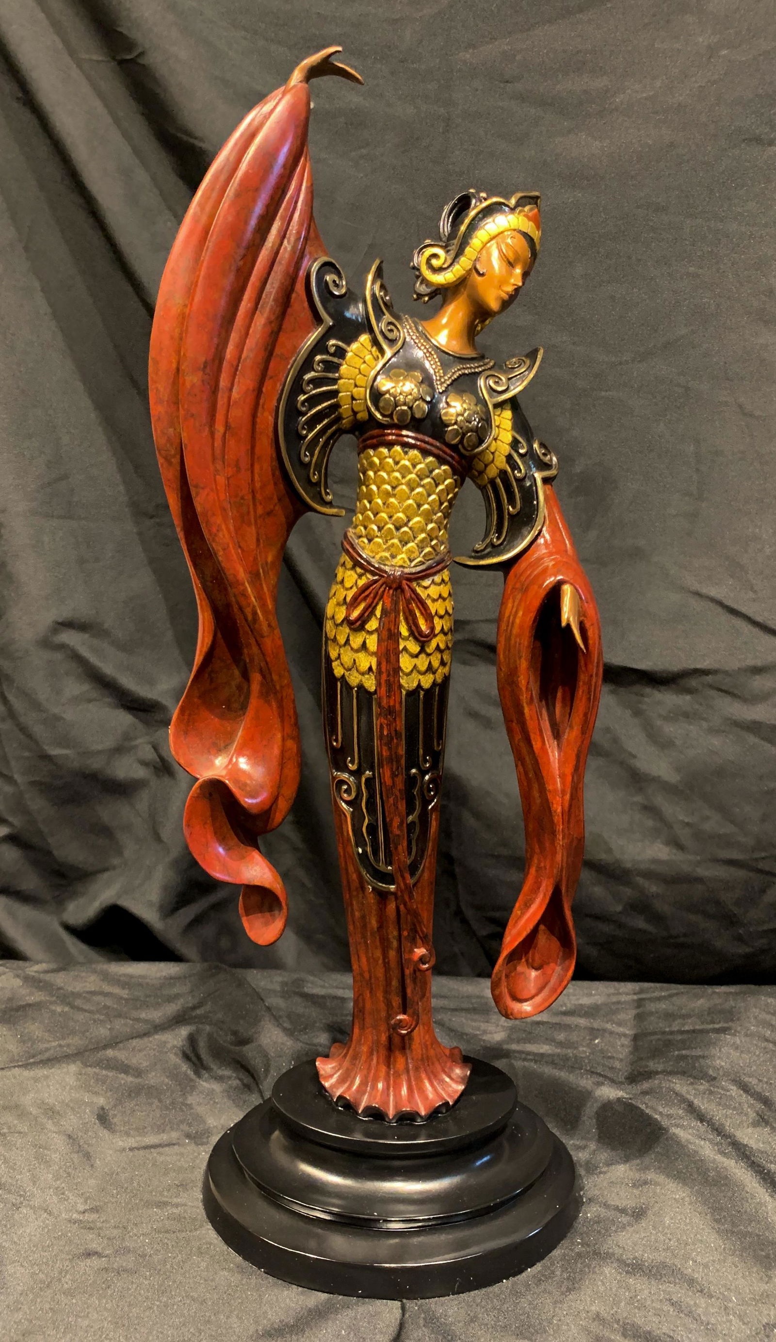 Erte, Romain De Tirtoff, Chinese Legend: Excellent Condition With Coa, 23 X 7. 1988 Treasures In Bronze Series.