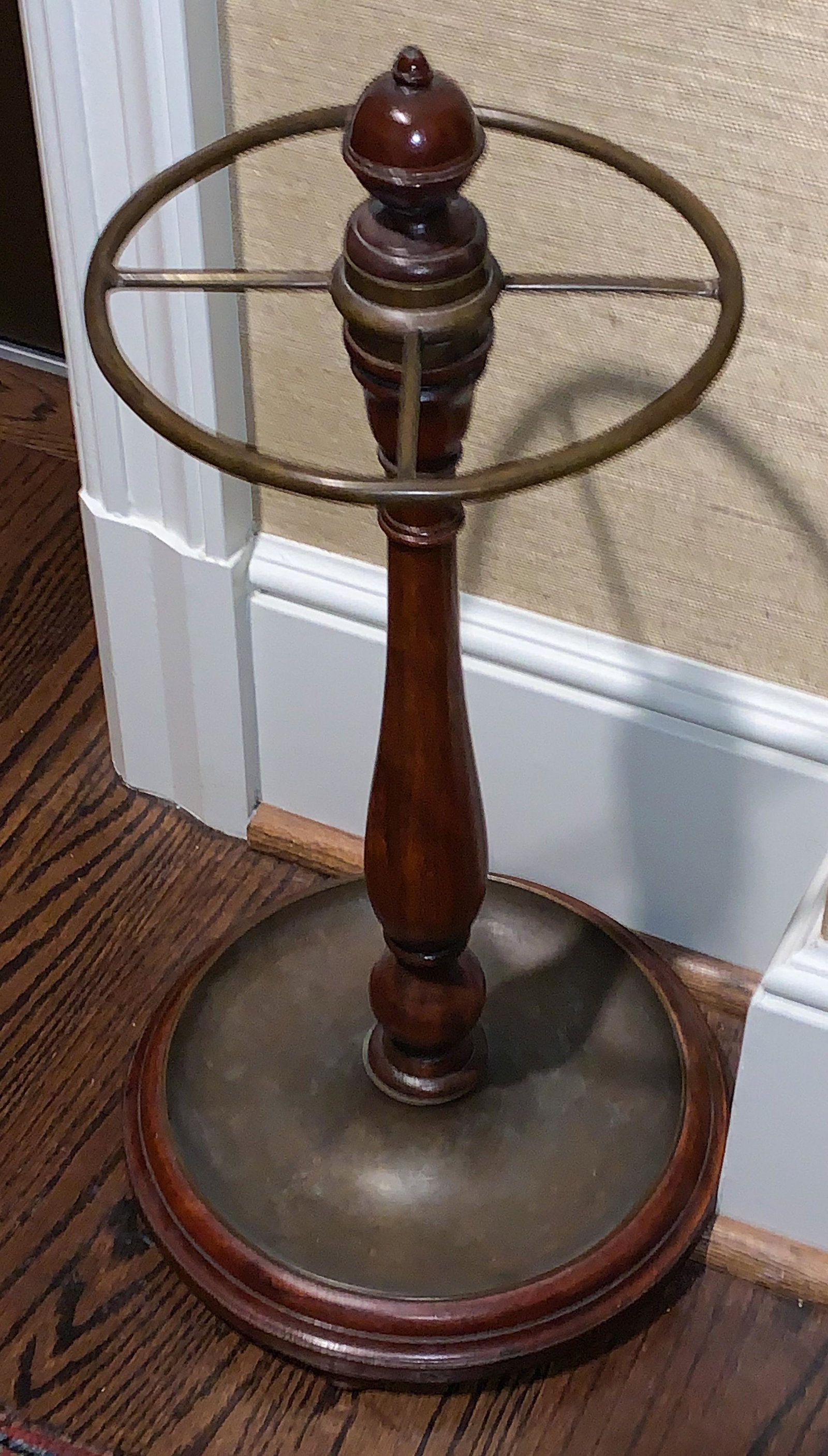 Turned Walnut Umbrella Stand: Need Dimensions