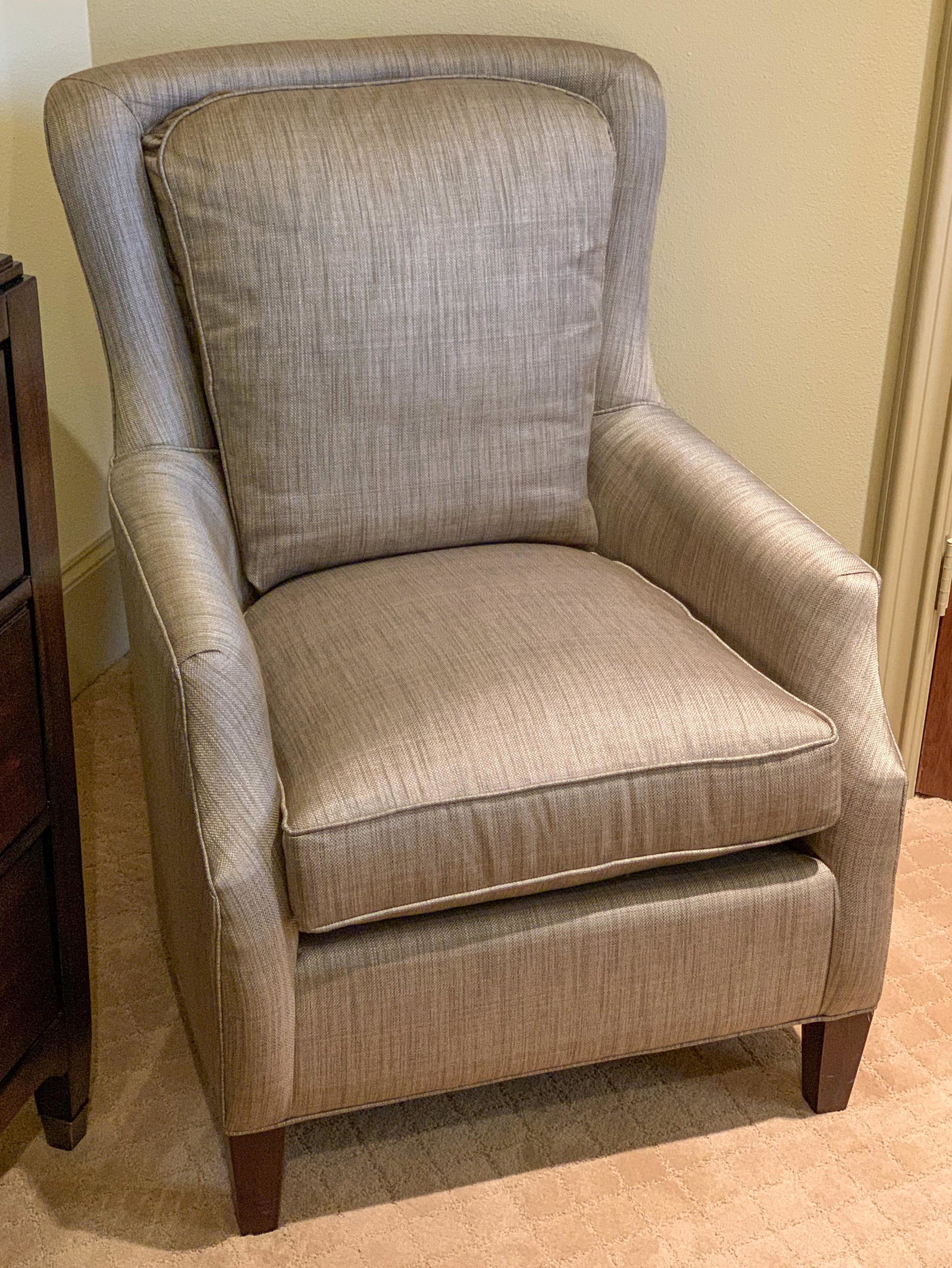 New Upholstered Chair: 28.5w x 34d x 38h