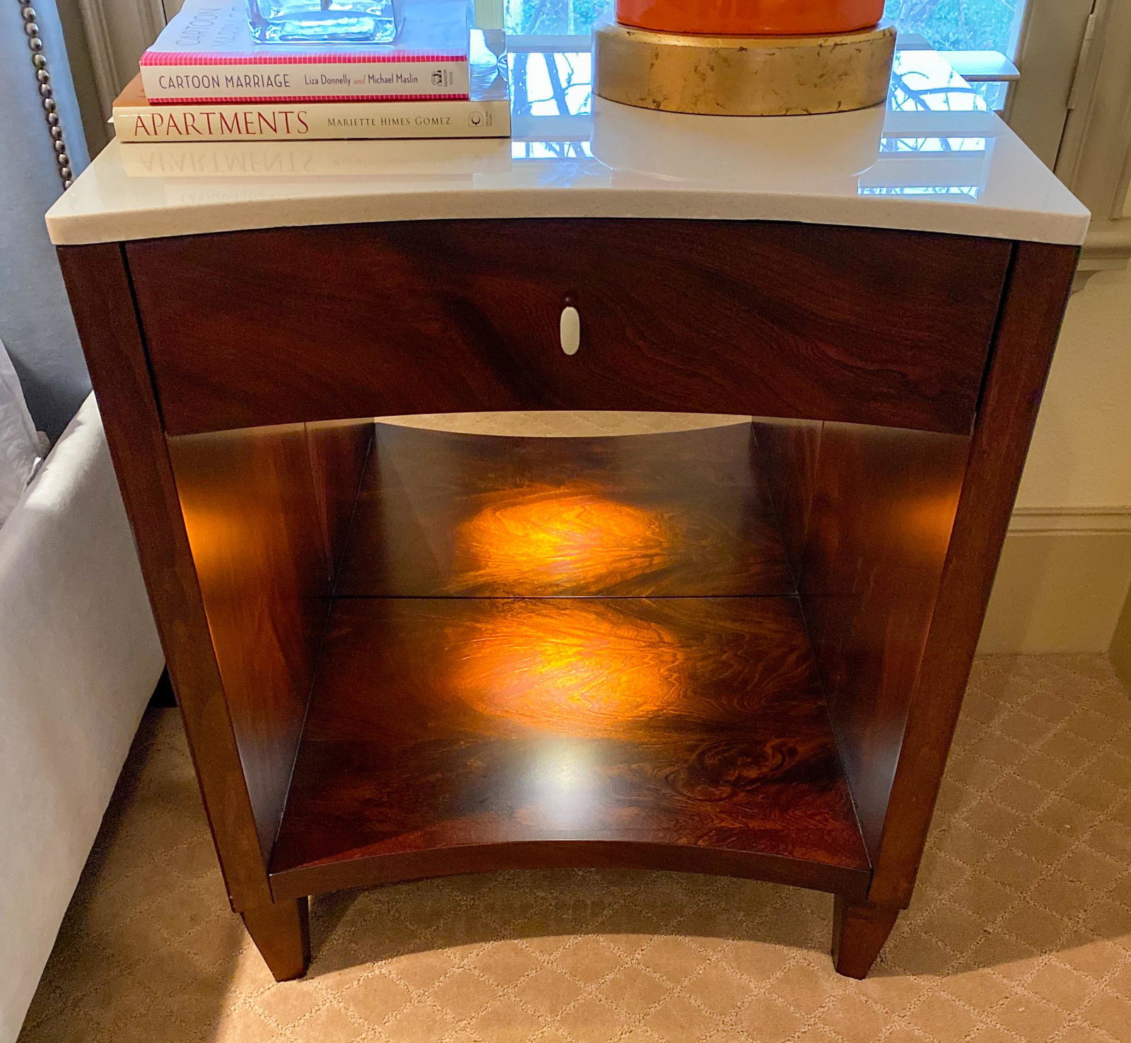 New Pair Of Electrified Bedside Chests: New With Tags; Touch-me Lighting 24 X 18 X 28.5