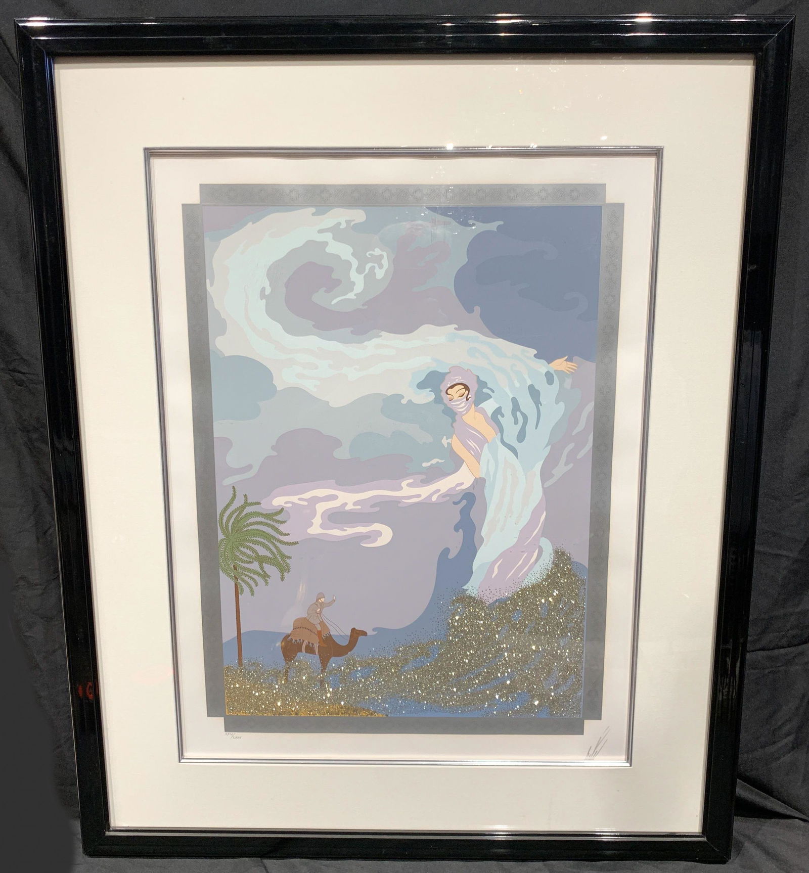 Erte, Serigraph, Sandstorm: Title: Sandstorm Edition: 300 Size: 13 1/2" X 19" Media: Serigraph Jk7