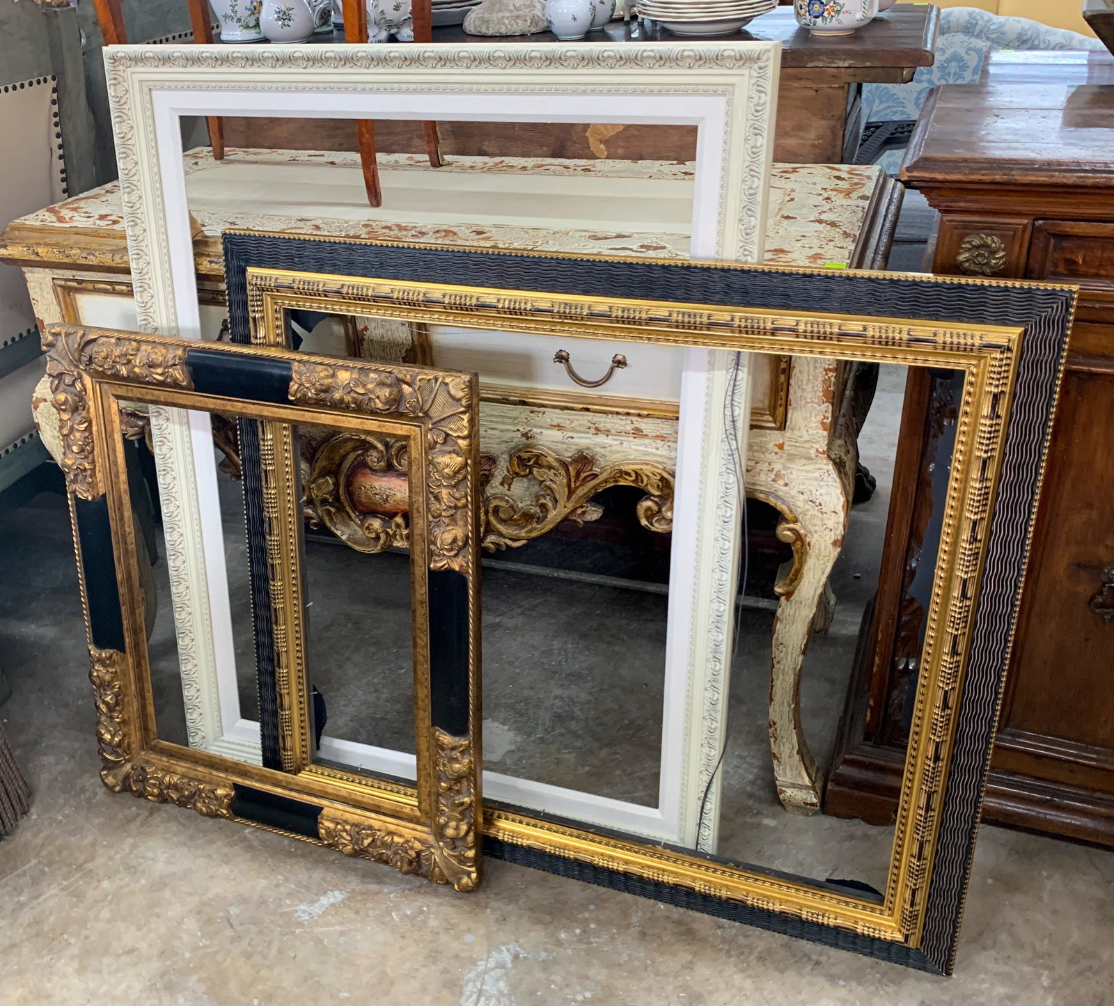 3 Picture Frames Various Sizes: .