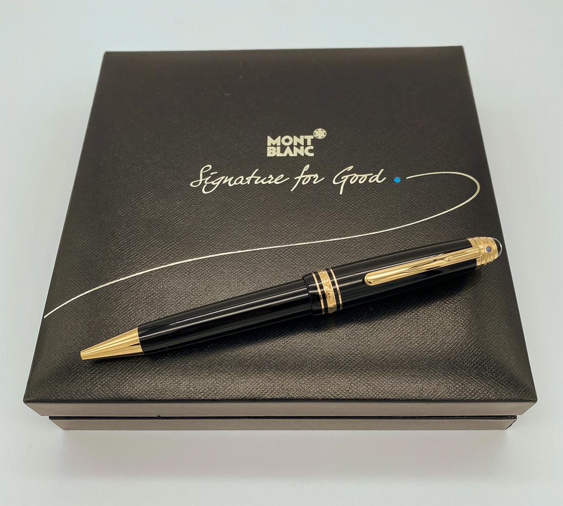 Montblanc Signature For Good Meisterstuck: Fine Writing Instrument Legrand Unicef Rollerball With Stone. See Photos For Very Good Condition, Possibly Never Inked. No Microscratches To The Naked Eye.