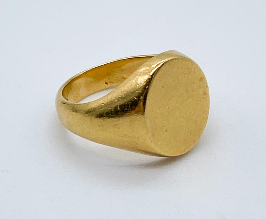 Cartier Pinky Ring In 18k Gold: Marked Cartier 83, Needs To Be Buffed. Size 6.