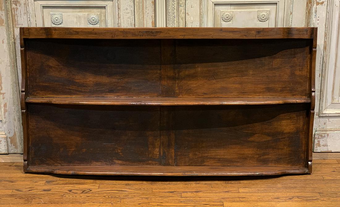 Large Antique Hanging Shelf: 72w X 8d X 36h, French. Could Also Rest Atop A Credenza Or Server.