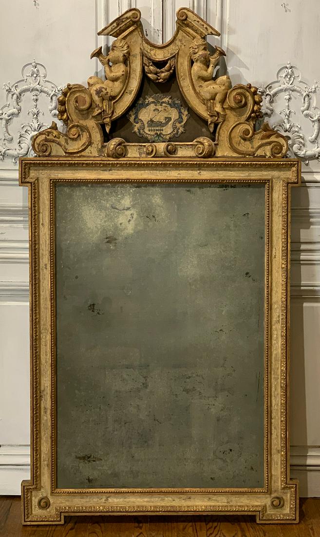 Early 19th Century French Parcel Gilt Mirror (1 of 11)