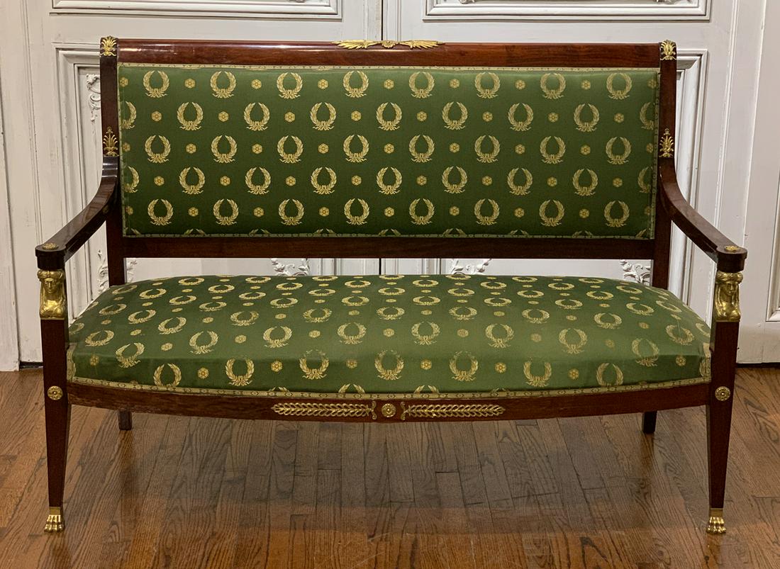 French Empire Style Settee With Bronze Mounts (1 of 14)