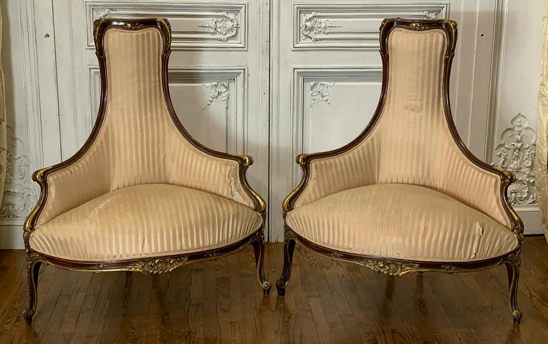 Signed 19th Century Pair Spanish Corner Chairs (1 of 12)