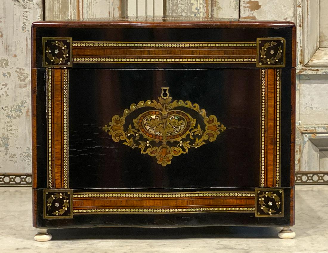 19th Century Mother Of Pearl Inlaid Liqueur Box (1 of 7)