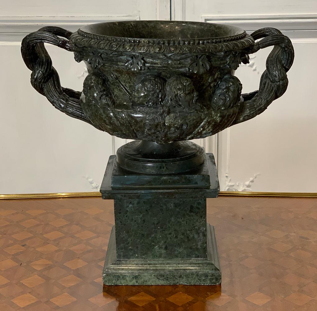 Antique Warwick Vase On Marble Base (1 of 13)