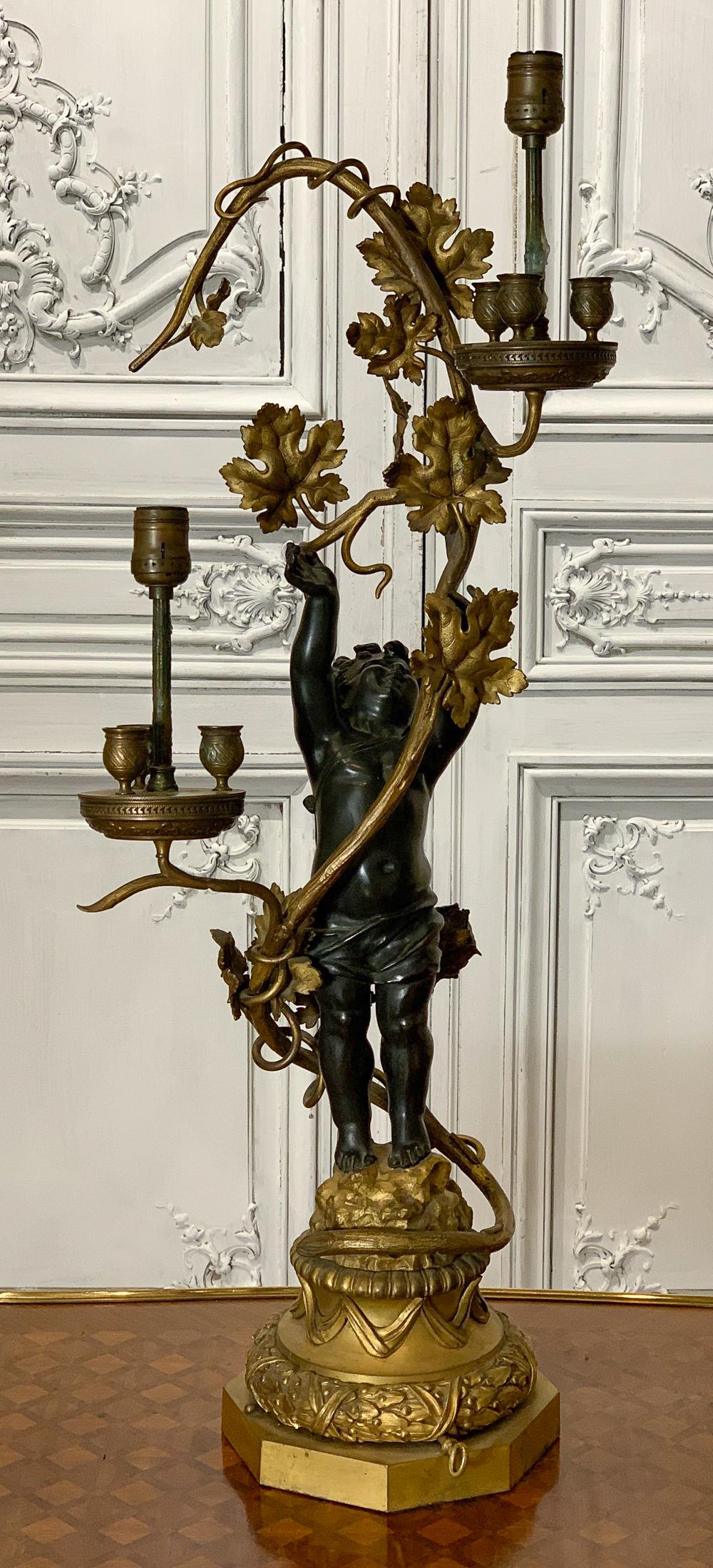 19th Century French Candelabra As Lamp (1 of 13)