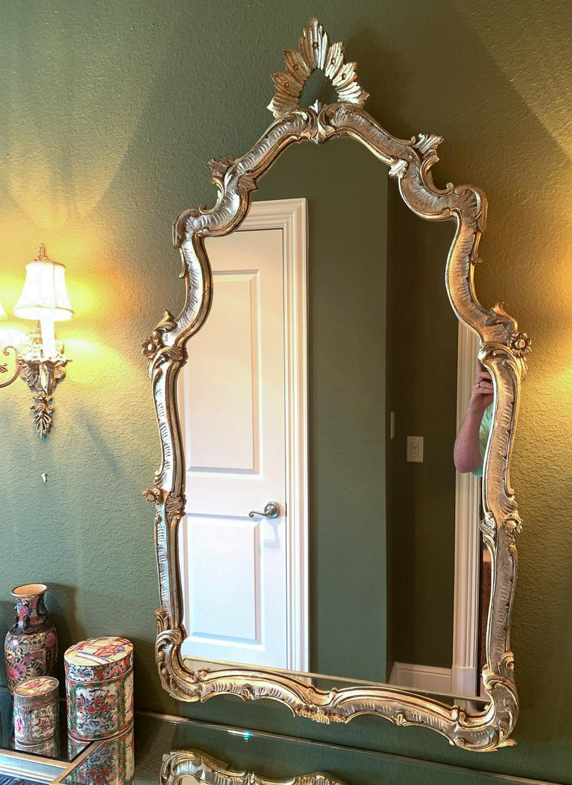 Rococo Style Giltwood Wall Mirror (1 of 3)