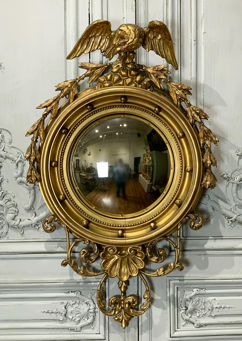 19th Century Federal Convex Mirror (1 of 11)
