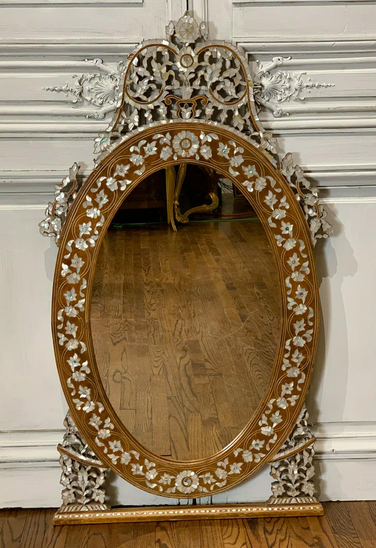 Syrian Mother Of Pearl Inlaid Mirror (1 of 12)