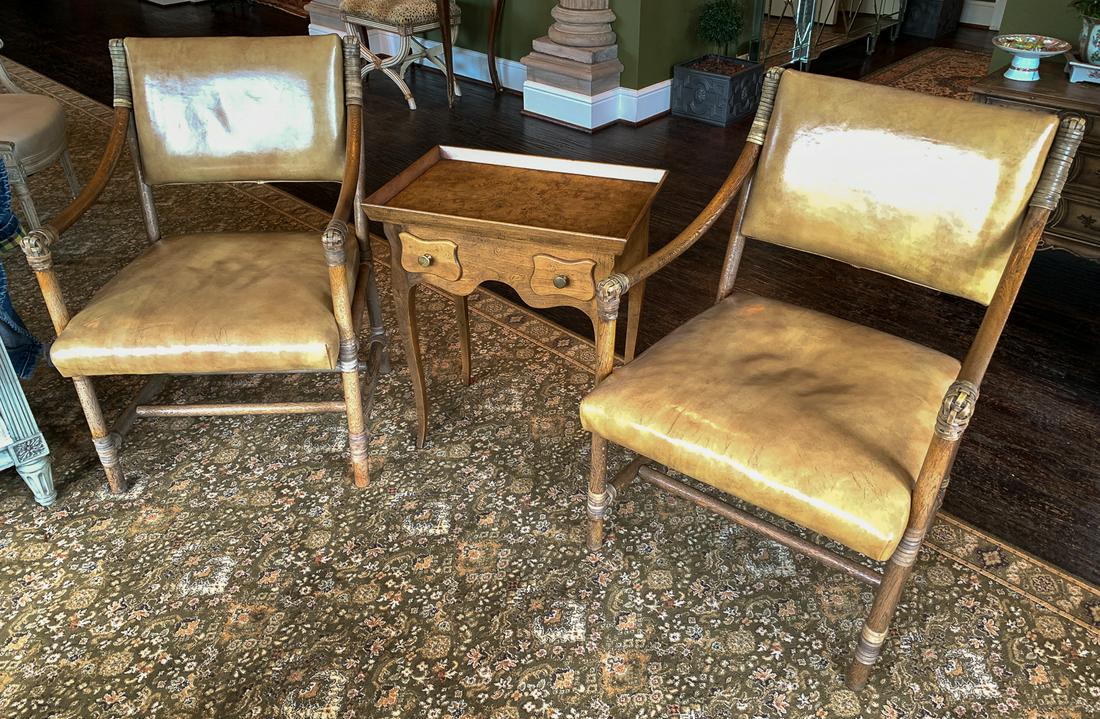 A French Island Style Chair And Table Group (1 of 5)