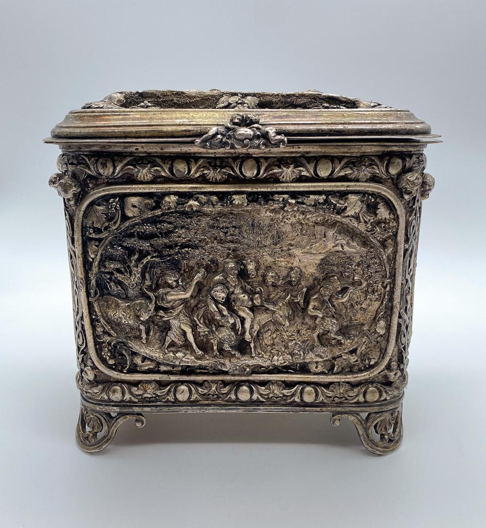 19th Century Ornate Biscuit Tin (1 of 5)