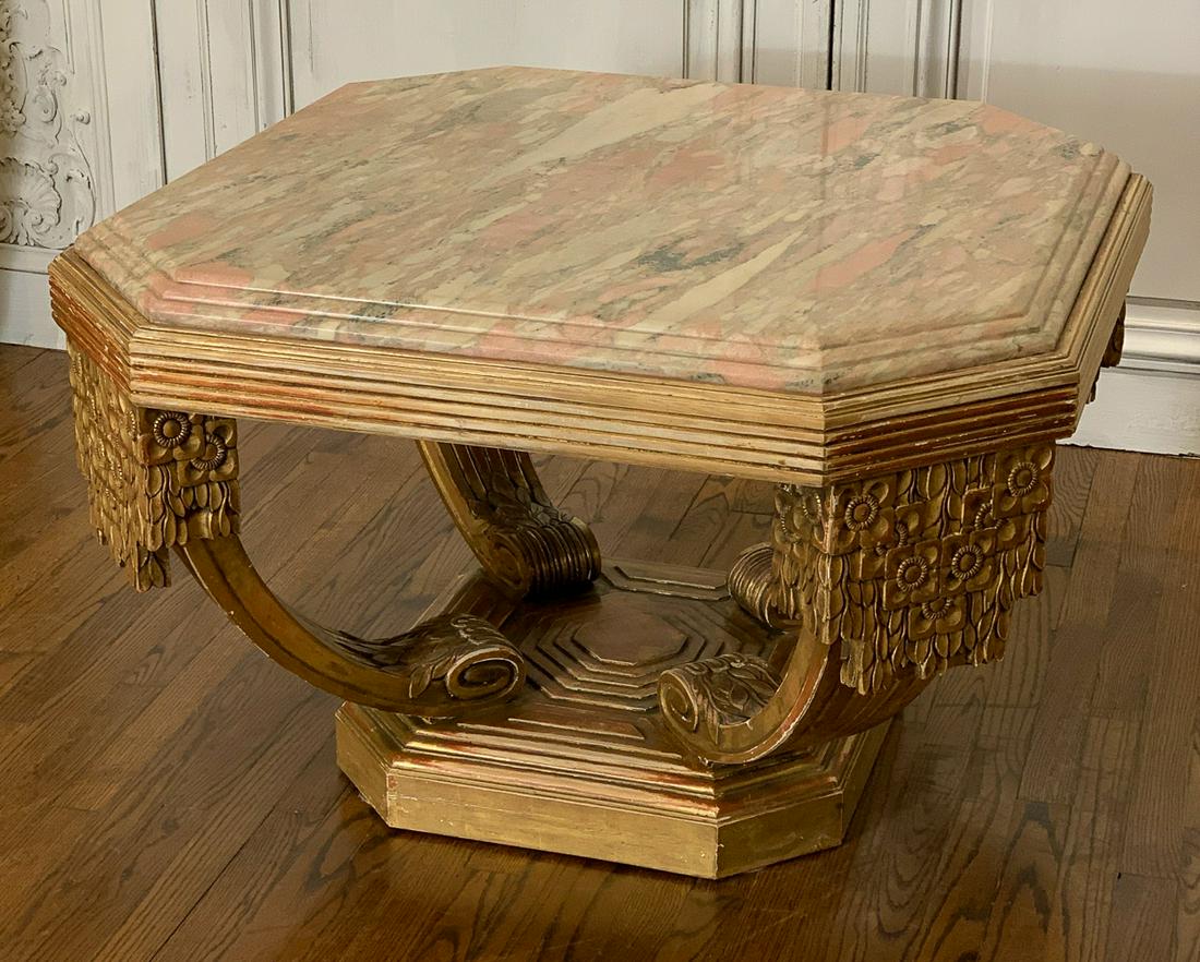 Art Deco Style Giltwood Low Table (1 of 8)