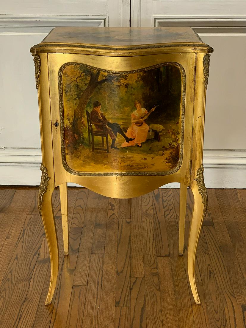 French Gilt And Hand Painted Cabinet (1 of 9)