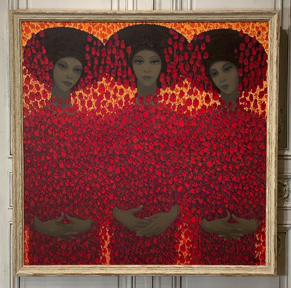 Large Signed Oil On Canvas, Getahun Assefa (1 of 9)