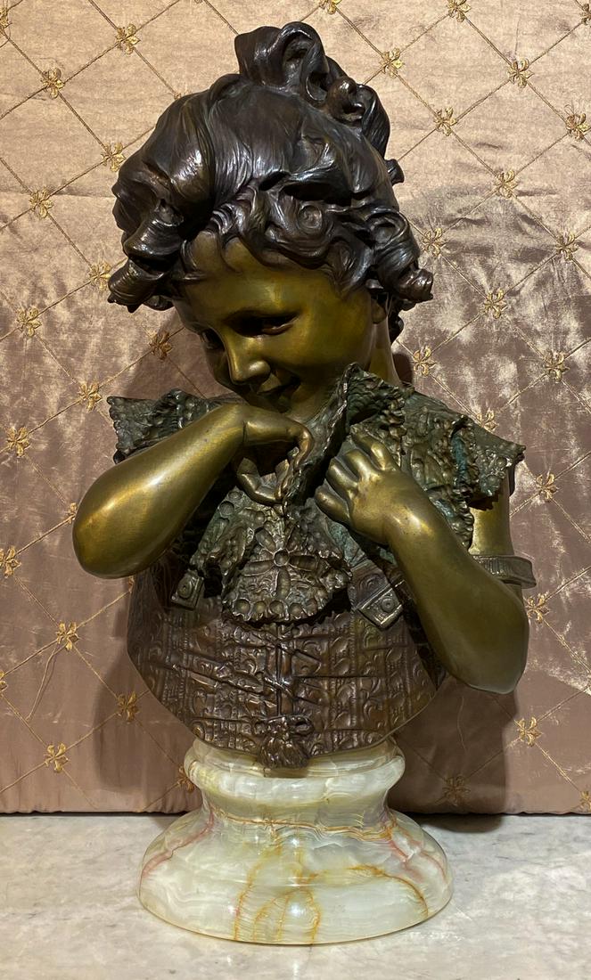 Bronze Bust On Onyx Base (1 of 5)