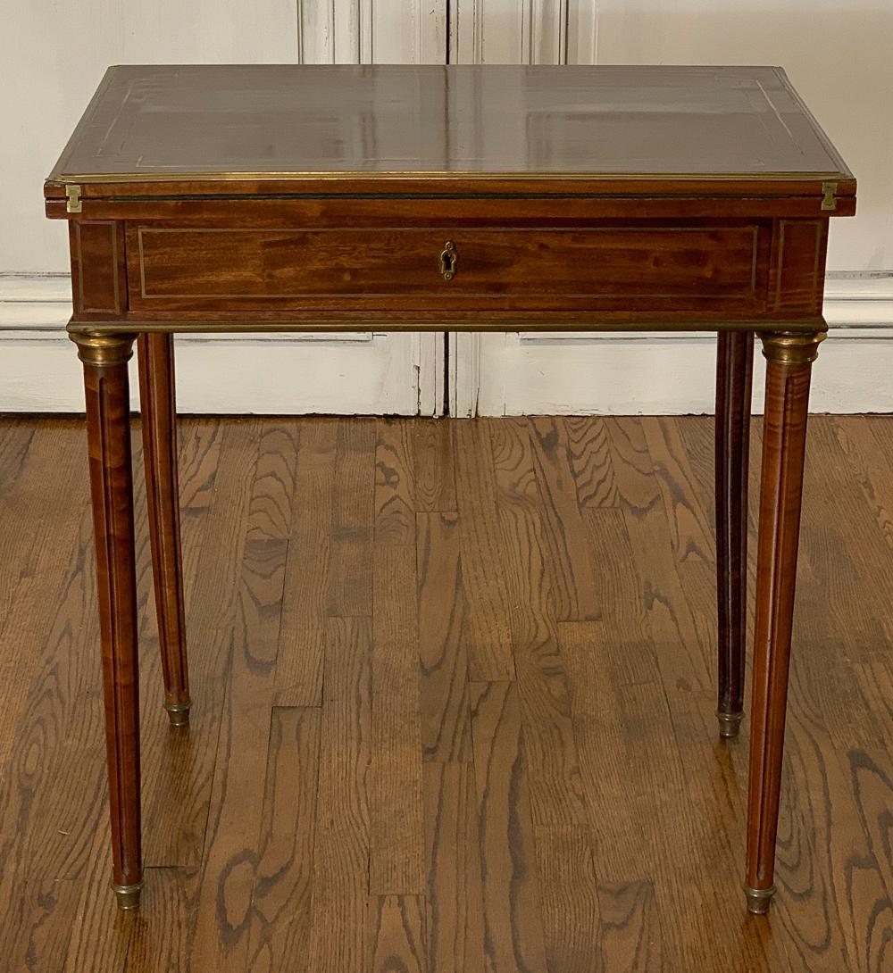 French Brass Inlaid Games Table (1 of 13)