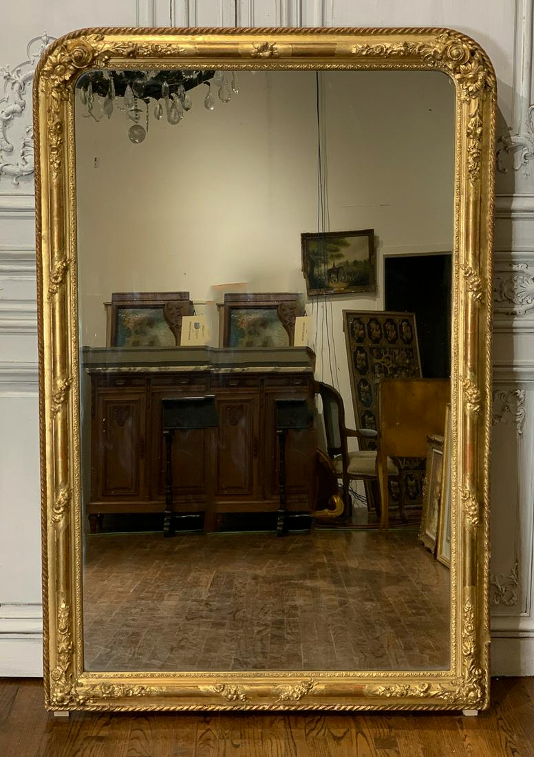 19th Century French Louis Philippe Mirror (1 of 15)
