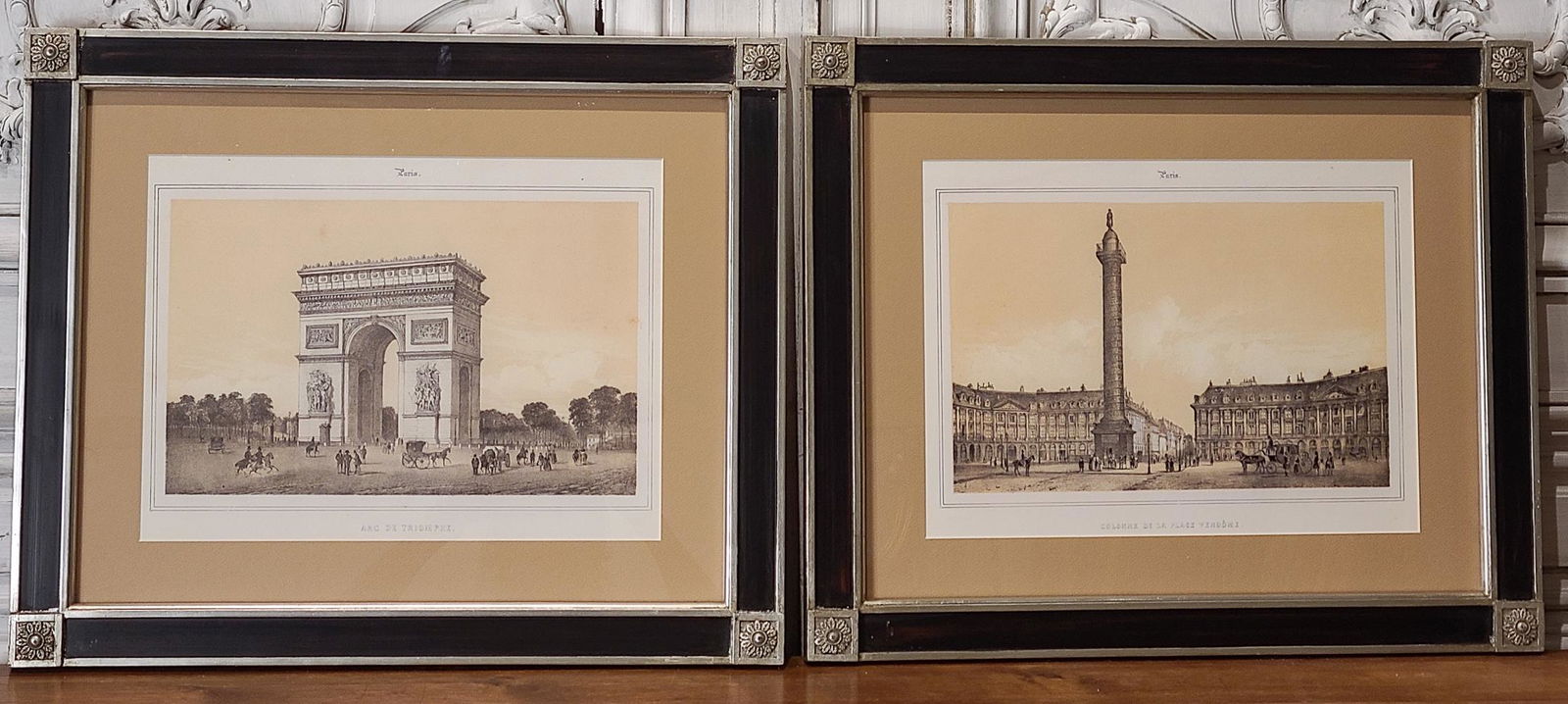 Pair Of French Framed Lithographs (1 of 7)