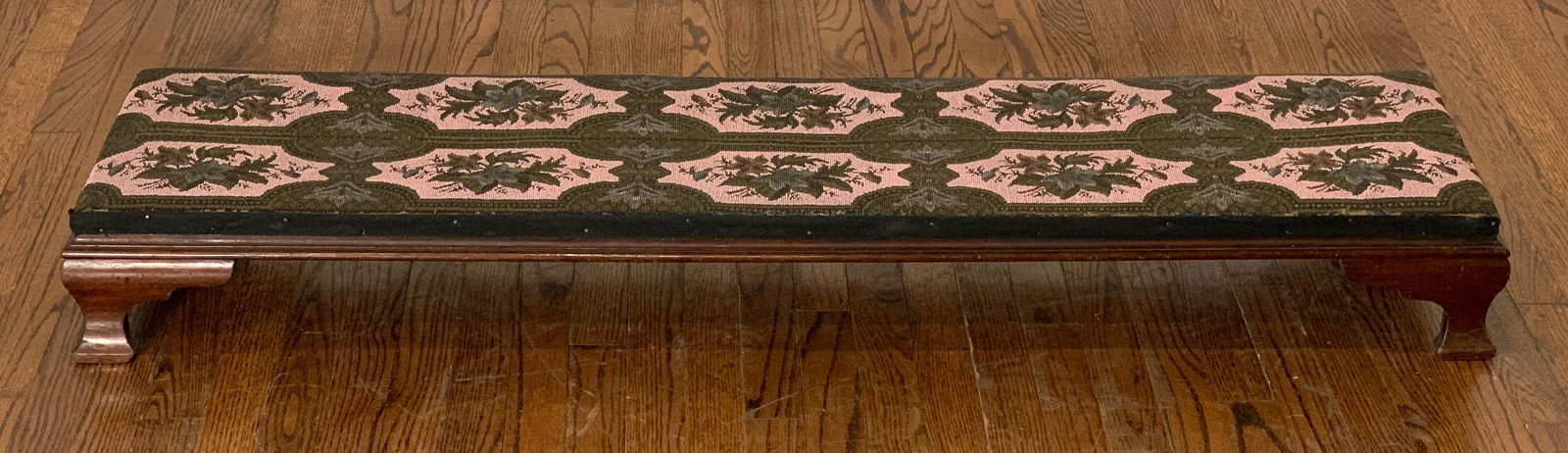 Unusual Long Antique Footstool (1 of 10)
