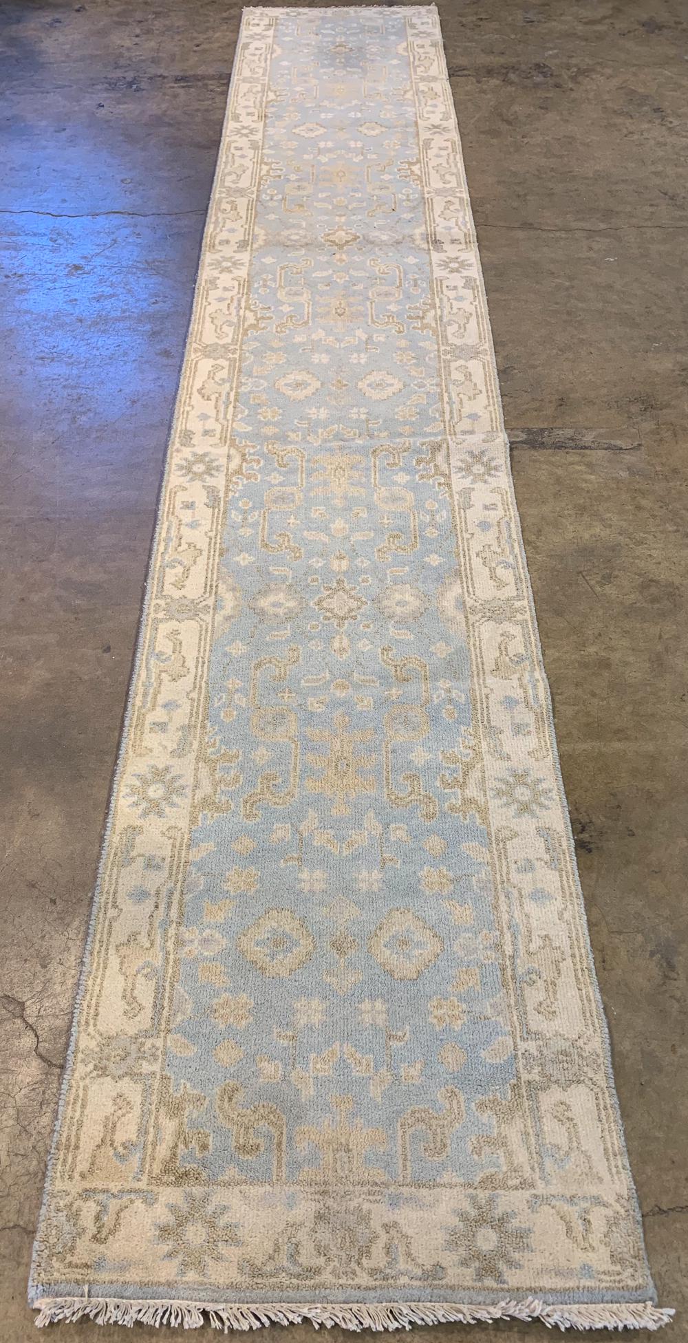 Turkish Angora Oushak Runner Rug - 2.7 X 15.9 (1 of 14)