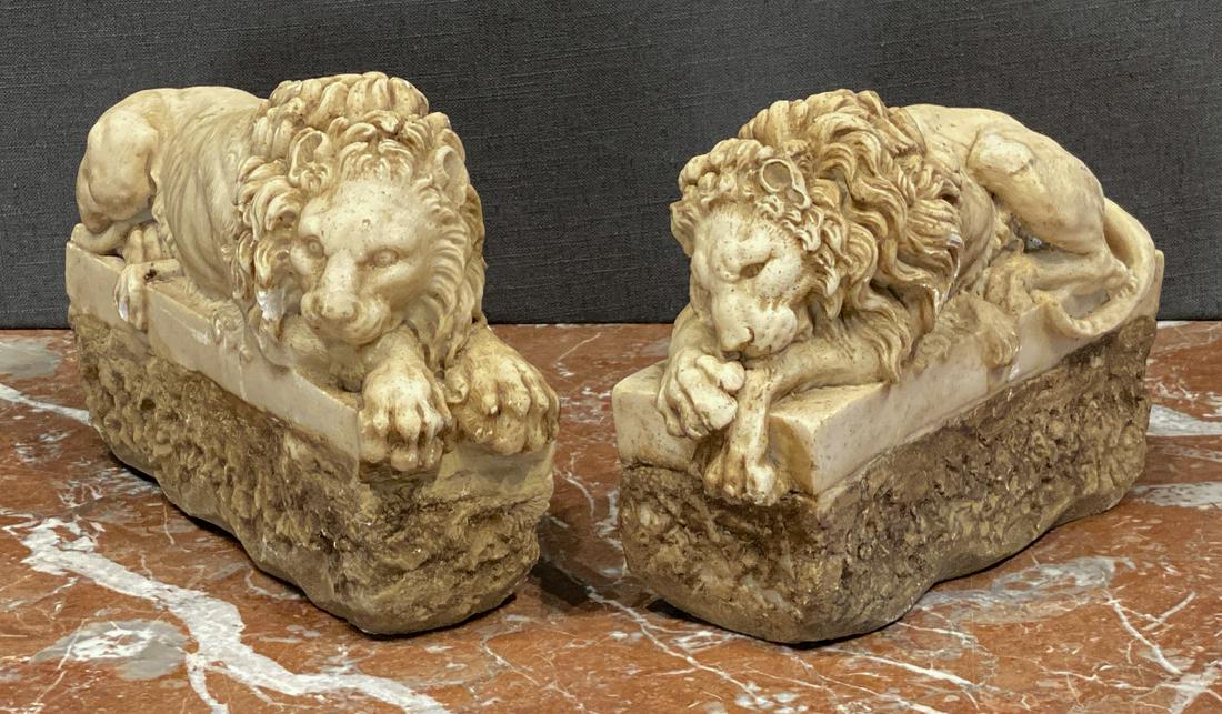 Old Pair Of Stone Lions (1 of 6)