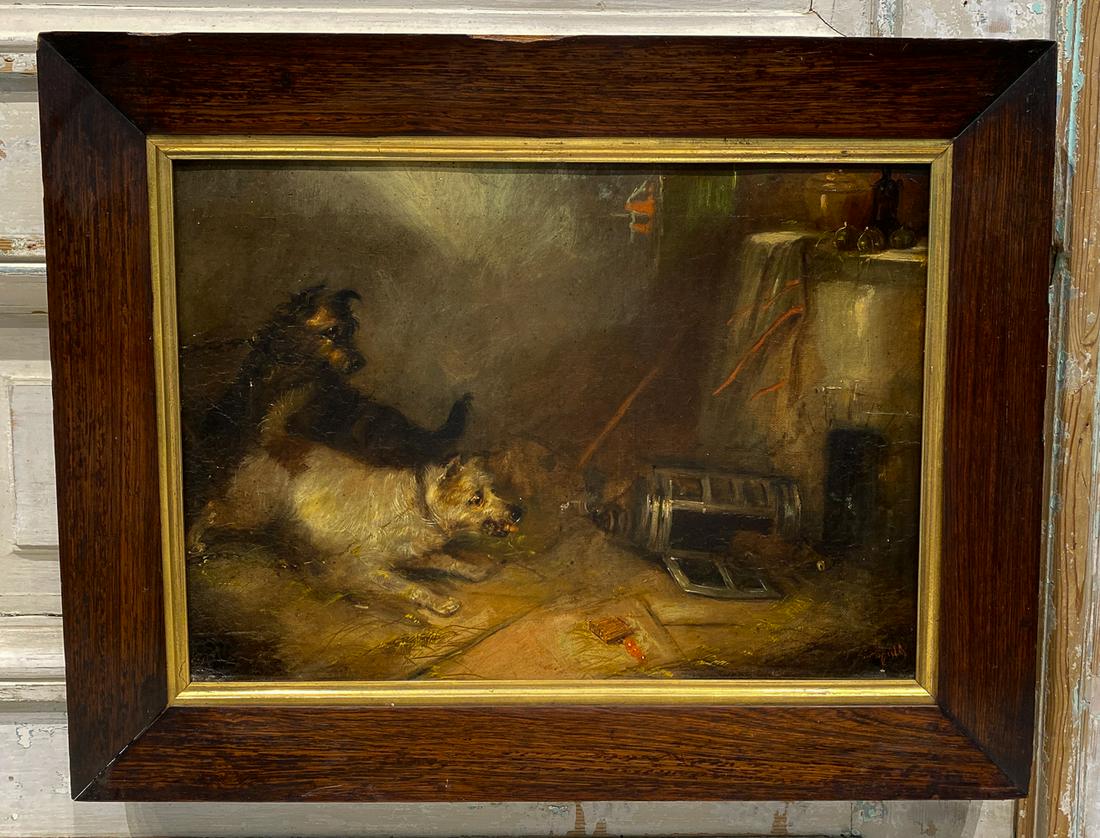 Small Oil Painting Of Terriers (1 of 7)