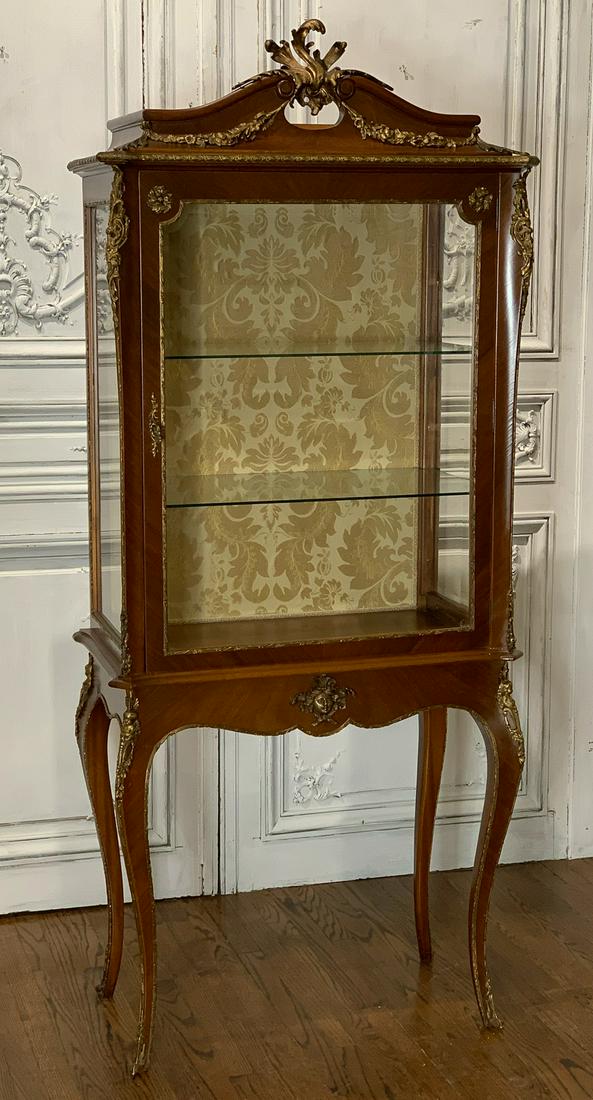 Louis XV Style Kingwwod Vitrine Cabinet (1 of 14)