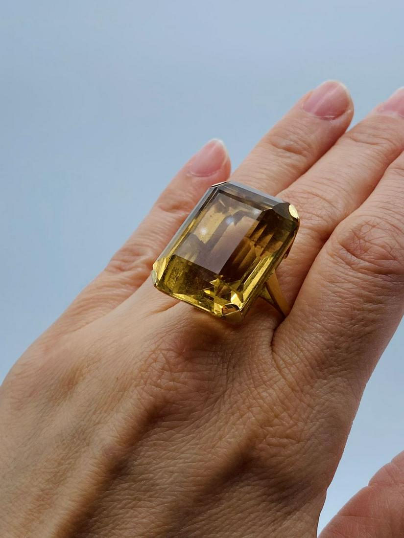 18k Gold And Brown Quartz Ring (1 of 4)