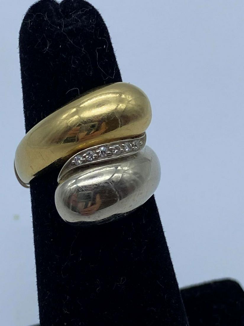 14k Gold And Diamond Twist Ring (1 of 3)