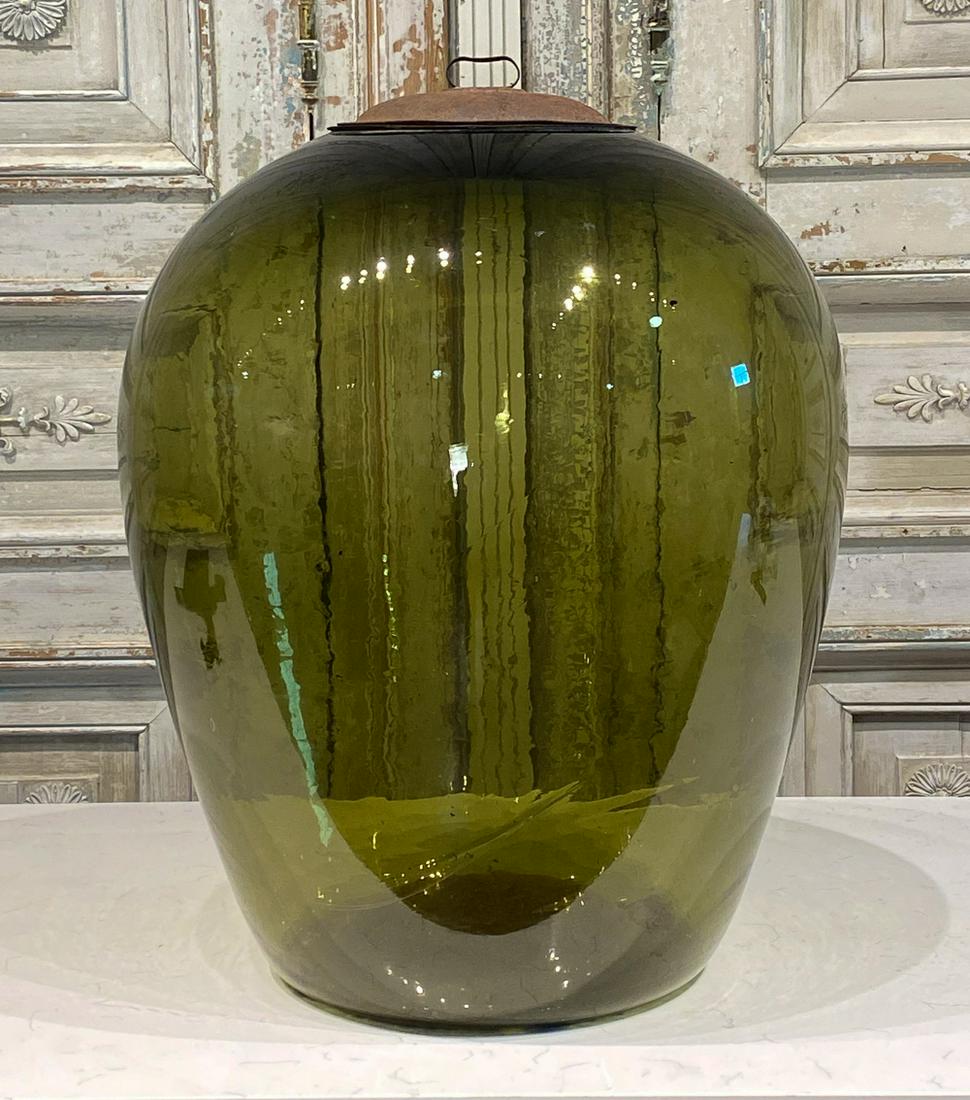 Large Antique Italian Olive Jar (1 of 3)