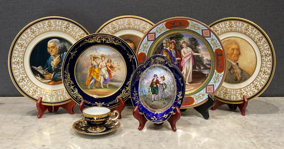 8 Piece Lot Of Various Porcelains, Limoges (1 of 8)