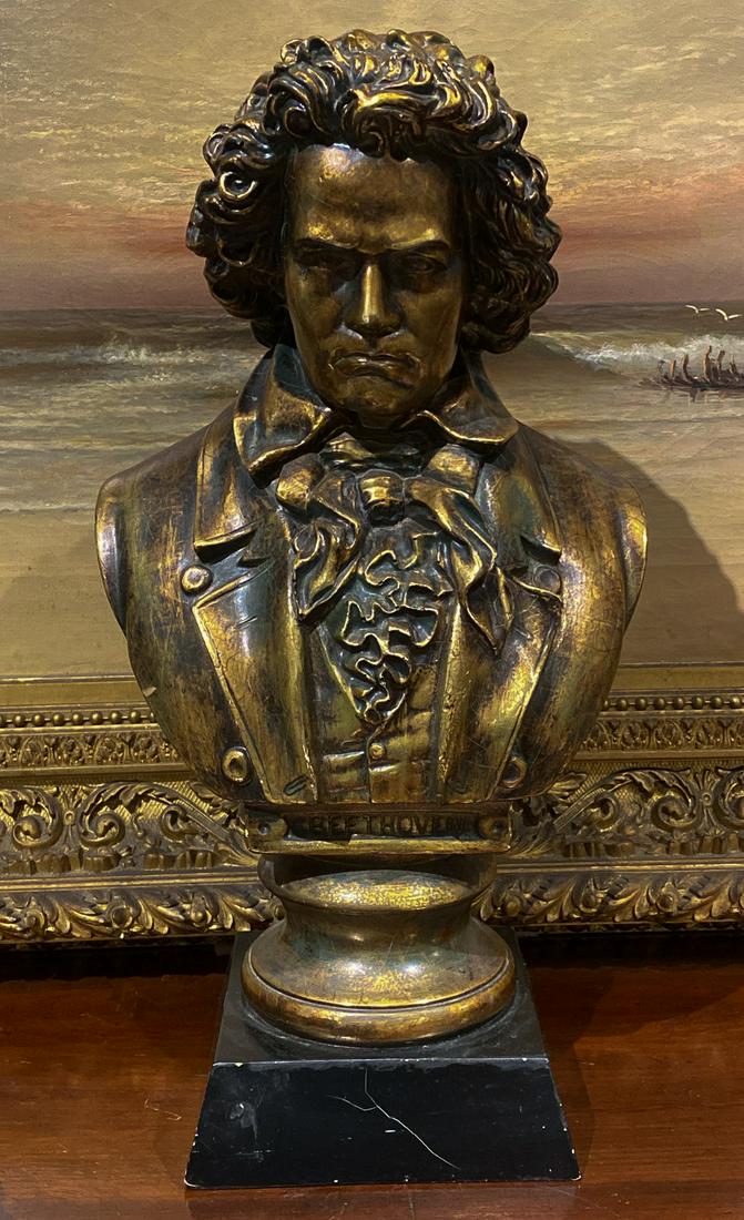 Decorative Composite Bust Of Beethoven (1 of 3)