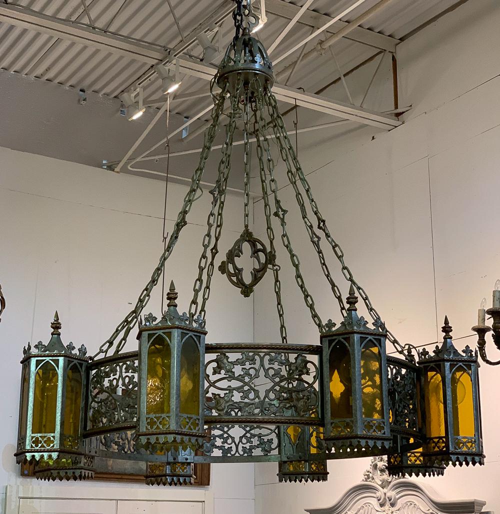 Monumental Gothic Style 8-Light Chandelier (1 of 13)