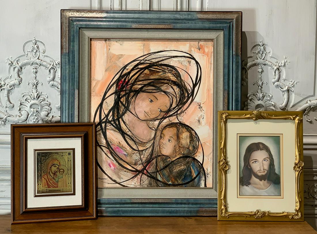 Group Of 3 Religious Framed Art Works (1 of 13)