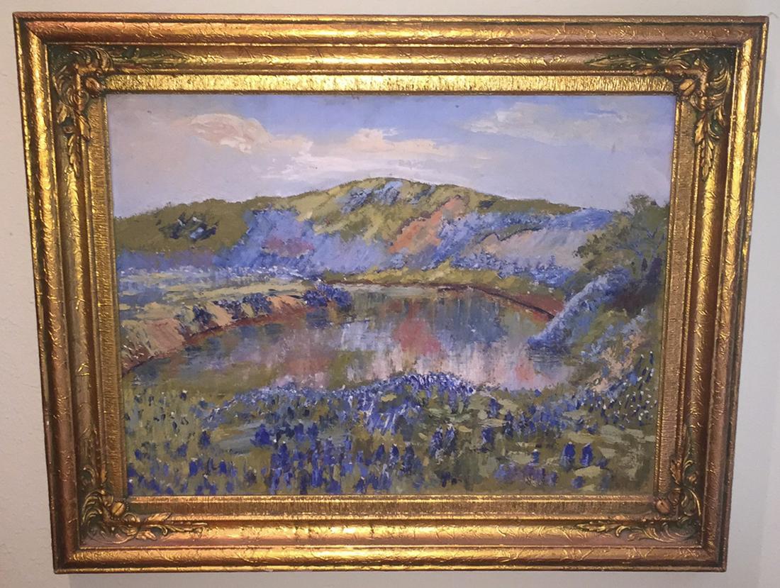 Oil On Canvas Bluebonnets Painting (1 of 5)