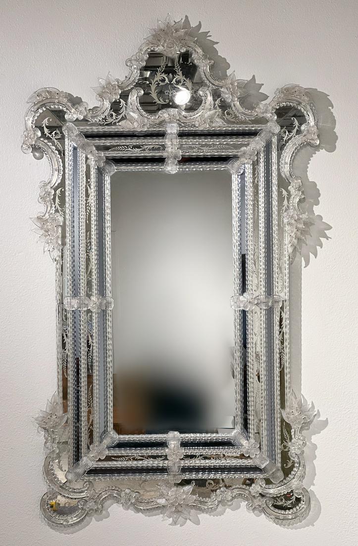 Large Venetian Rococo Style Mirror (1 of 17)